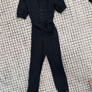 PAIGE Midnight Belted Jumpsuit